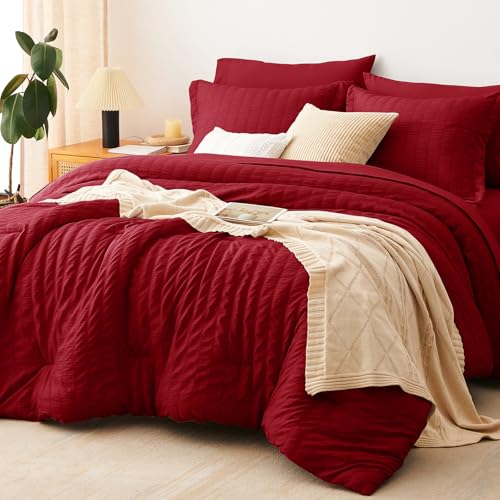 Oversized Queen Seersucker Comforter Set