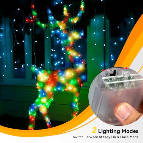 8 Pack Multicolor Fairy Lights Battery Operated
