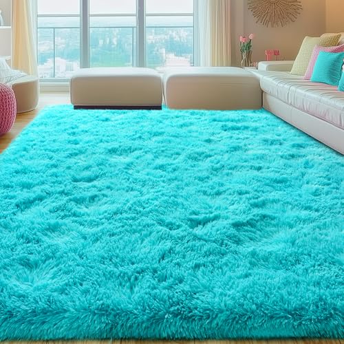 Super Soft Fluffy Rug for Living Room Bedroom Large Comfy Modern Shaggy Fuzzy Plush Indoor Nursery Classroom Home Decor Bedside Rug with Non (54 Sq Ft)