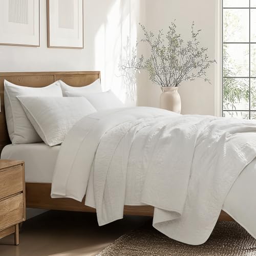 HOME 100% Cotton Modern Lines Quilt Set Queen Size