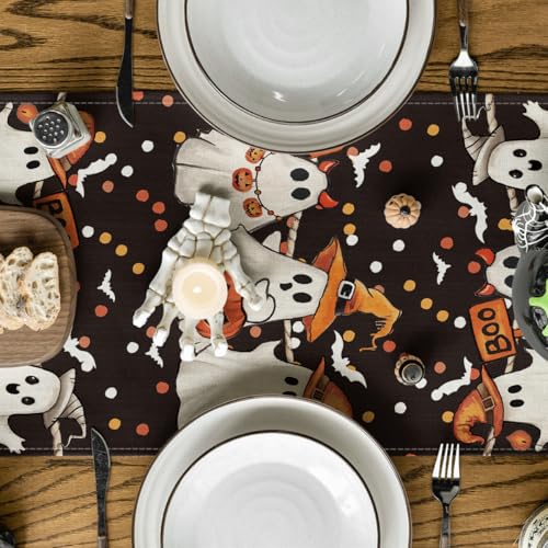 210 GSM Halloween Table Runner Home Party Decor 13x48 Inch