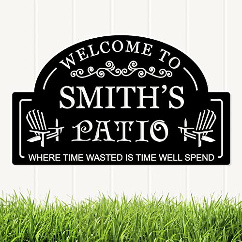 Personalized Metal Patio Sign