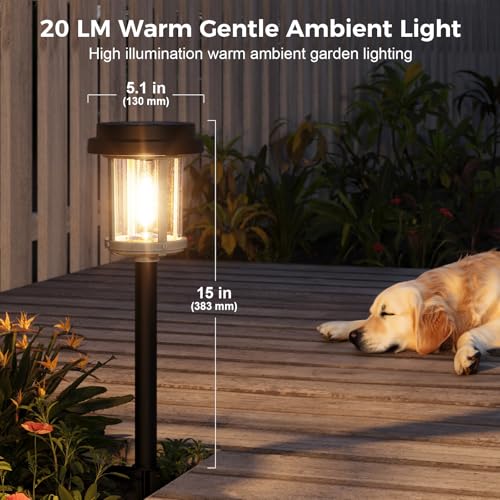 6 Pack Solar Pathway Lights Outdoor (6 Count)
