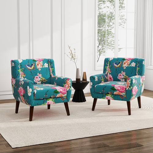Floral Accent Chairs Set of 2 (2 Count)