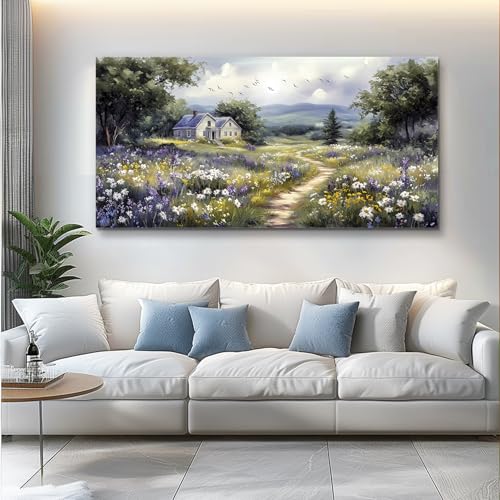 Canvas Wall Art For Living Room Wall Decor For Bedroom Office Wall Decoration Garden Painting Artwork Room Aesthetic Home Decor 20x40 In