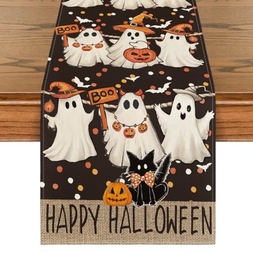 210 GSM Halloween Table Runner Home Party Decor 13x48 Inch