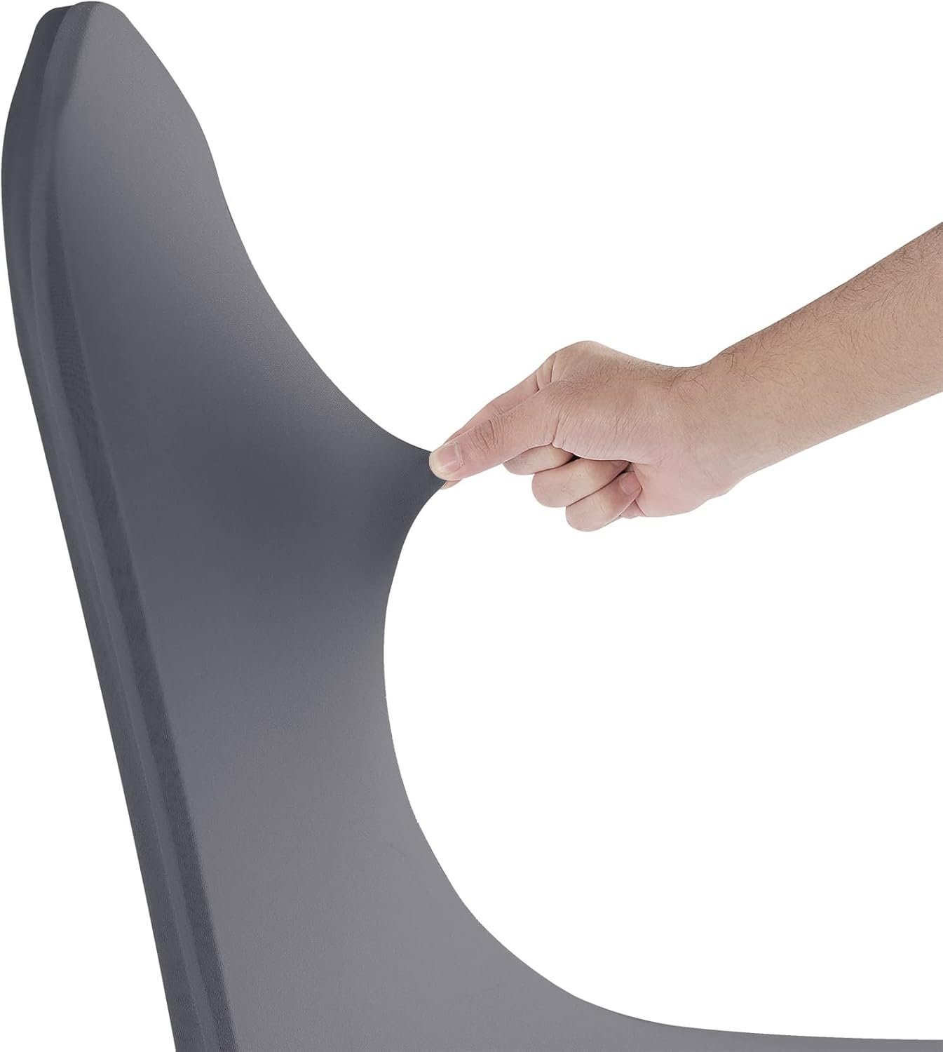 SUPERO Waterproof Spandex Chair Cover 12PCS, Stretch Dining Chair Covers, Polyester Outdoor Chair Covers, Protector Stretch Chair Cover for Party Universal, Banquet, Wedding Event, Hotel(Grey)