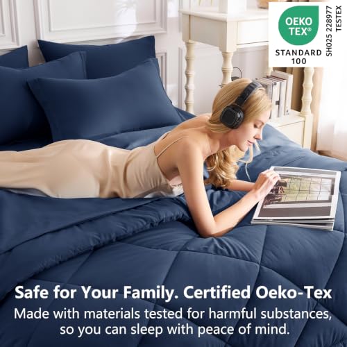 Full Size Comforter Sets Navy