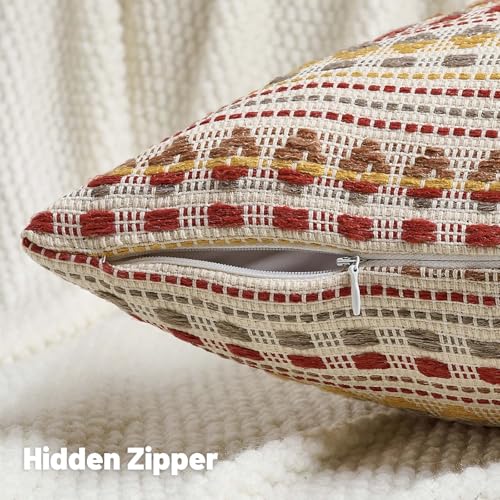 Pack of 2 Boho Throw Pillow Covers 18x18 Inch (2 Count)
