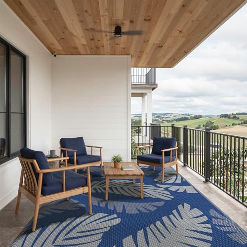 Outdoor Rug Waterproof Plastic Rugs for Patio (54 Sq Ft)