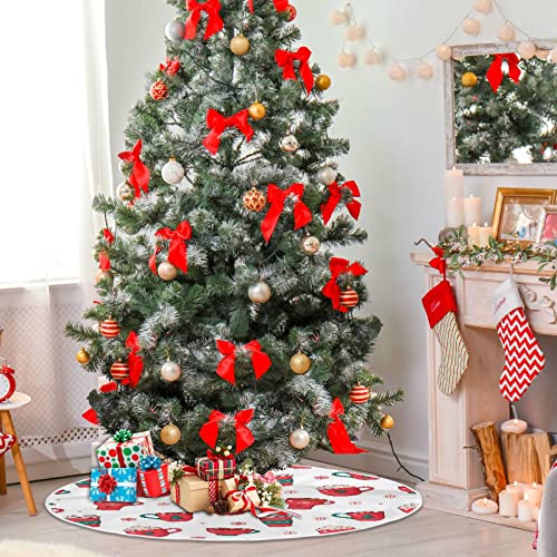 Christmas Hot Chocolate Coffee Tree Skirt