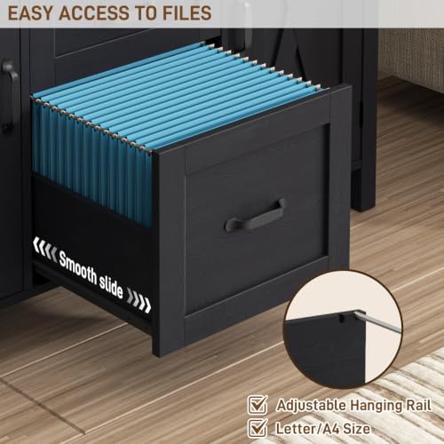 File Cabinet with 3 Drawers Fits Files Letter