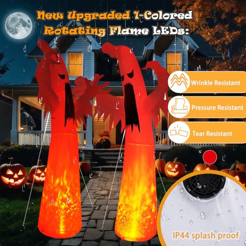 Halloween Inflatable Ghost Decoration (12FT Giant White Ghost)