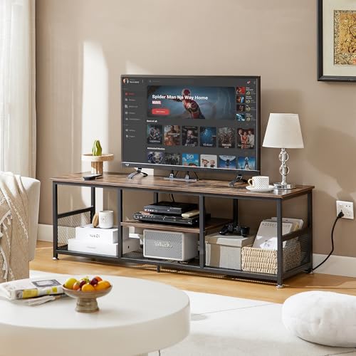 TV Stand with Power Outlets for Televisions up to 65Inch