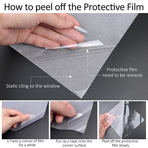 Frosted Glass Window Privacy Film (6.37 Sq Ft)