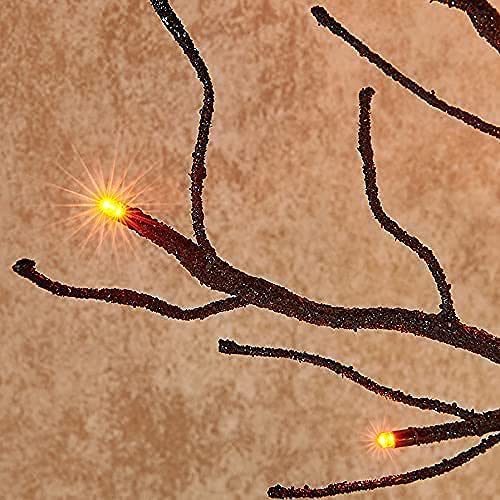 Lighted Spooky Halloween Tree with Timer Battery Operated or USB Plug in