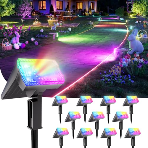 12 Pack Solar Christmas Lights Outdoor Waterproof