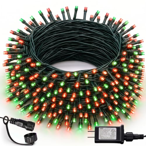 Red and Green Christmas String Lights