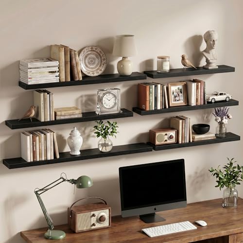 40 Inch Floating Shelves Wall Mounted for Display (2 Count)