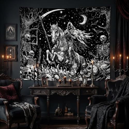 Gothic Skeleton Tapestry