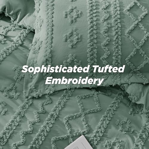 Tufted Boho Comforter Set King Size