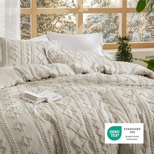 Tufted Boho Comforter Set Oversized King
