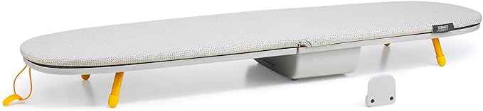 Joseph Joseph Pocket Max Portable Folding Tabletop Ironing Board, 43" Surface, Integrated Iron Storage Hook