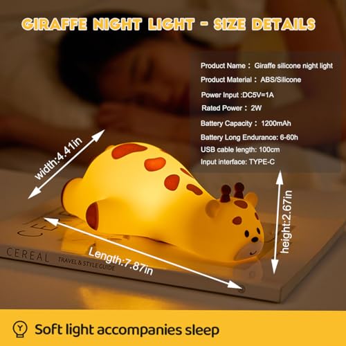 Giraffe Night Light for Kids