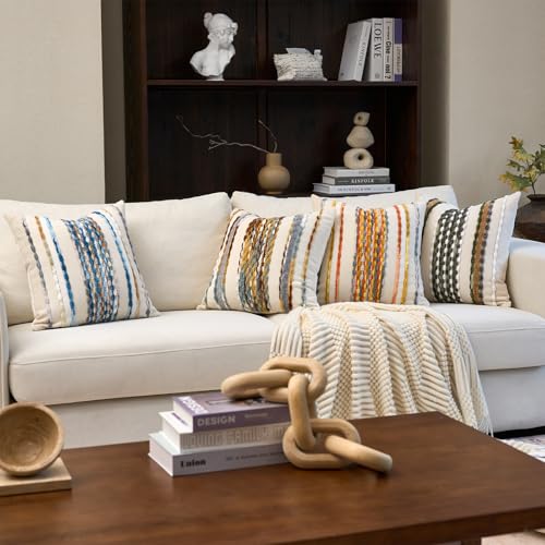 Boho Pillow Covers 18x18 Inch Set of 2 (2 Count)