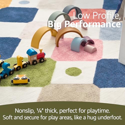 3x5 Washable Playroom Rug for Kids Room Colorful Classroom Rug (15 Sq Ft)