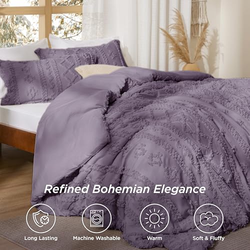 Tufted Boho Comforter Set King Size