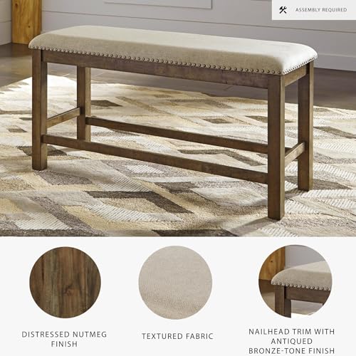 Moriville Upholstered Counter Bench