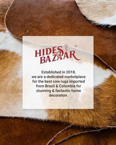 Original Tricolor Cowhide Rug 6x8 ft