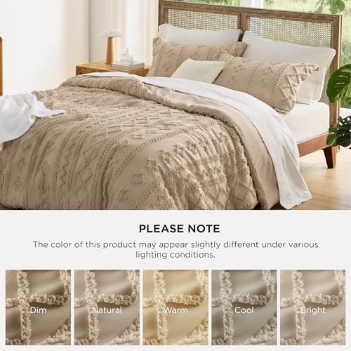 Tufted Boho Comforter Set King Size
