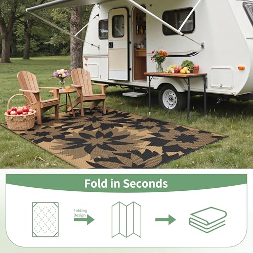 Outdoor Rug Waterproof Plastic Rugs for Patio (54 Sq Ft)