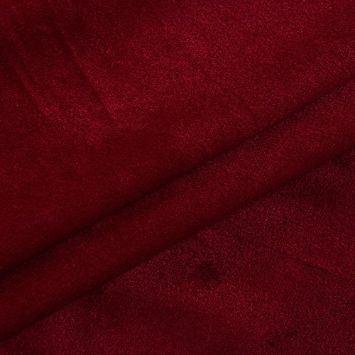 Set of 2 Classic Blackout Velvet Curtains Panels Home Theater Grommet Drapes Eyelet 52Wx63L (2 Count)