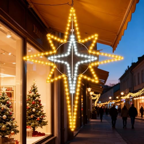 51''Christmas Bethlehem Star Outdoor Light Decor