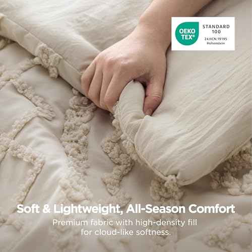 Tufted Boho Comforter Set King Size