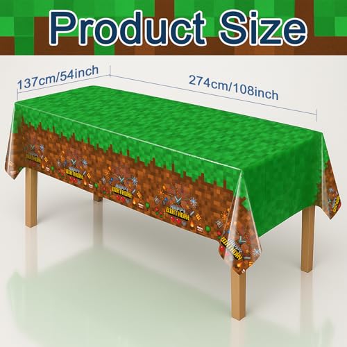 Pixel Design Party Tablecloths (6 Count)