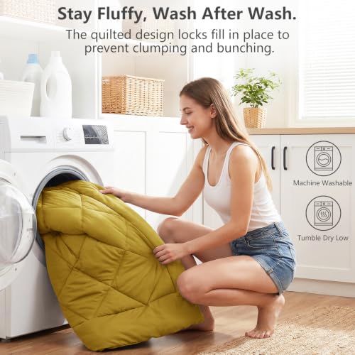 King Size Comforter Set Mustard Yellow