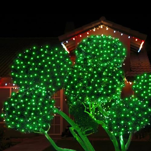 Solar Christmas Net Lights 200LED F8 Big Bulbs