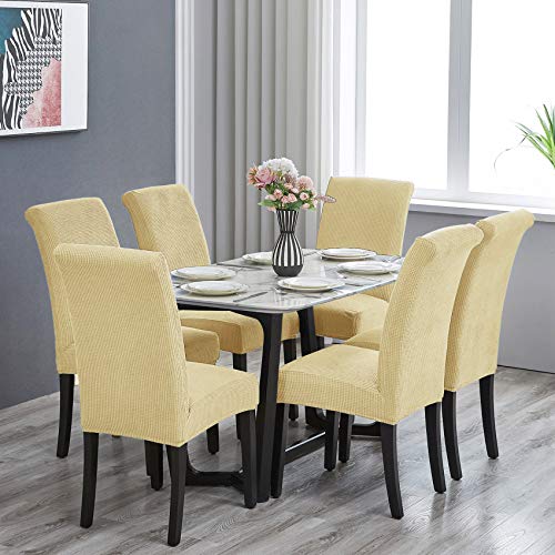 Stretch Chair Covers for Dining Room Set of 6