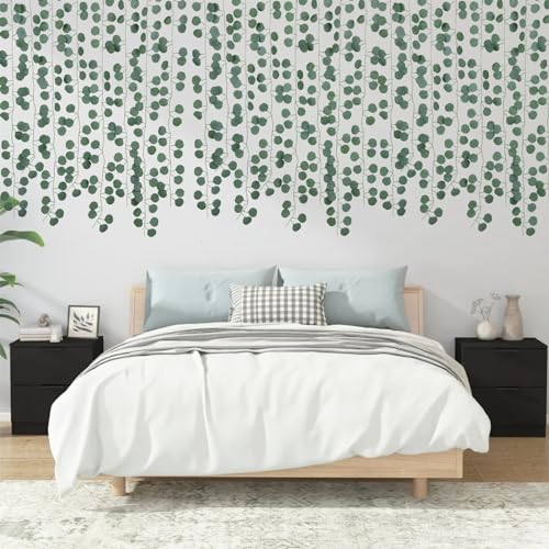 86 Feet 12 Strands Artificial Eucalyptus Leaf Plants Vine Hanging Eucalyptus Garland for Home Kitchen Office Wedding Wall Decor (12 Count)