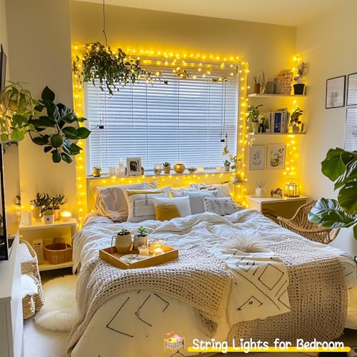 33ft 100 LED Warm White Christmas String Lights for Room Decor (100 Count)