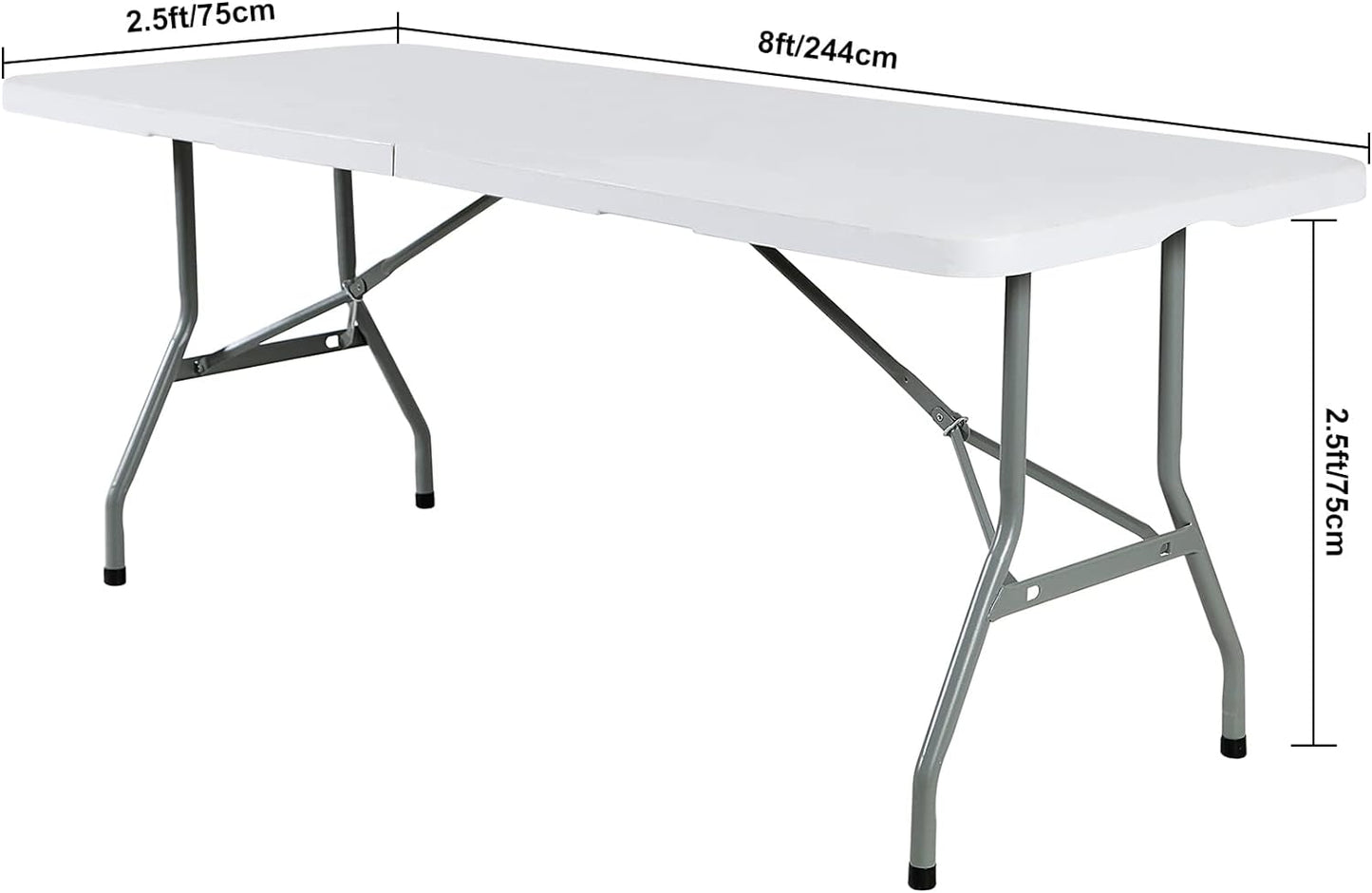 Spandex 8ft Waterproof Table Cover for Party,Wedding, Banquet, and Events(Emerald)