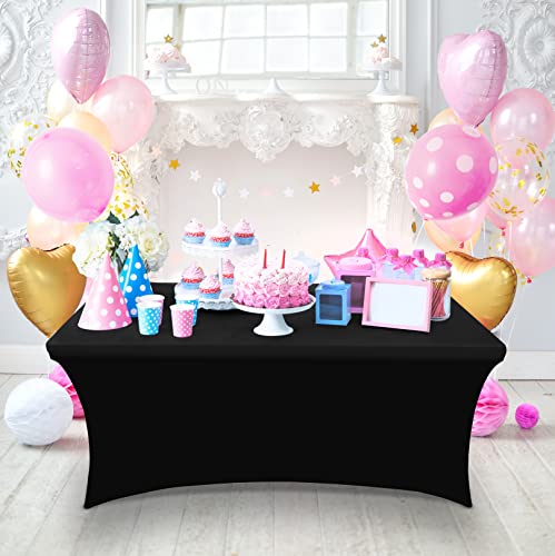 Spandex Table Cloth 2 Pack [8FT (2 Count)