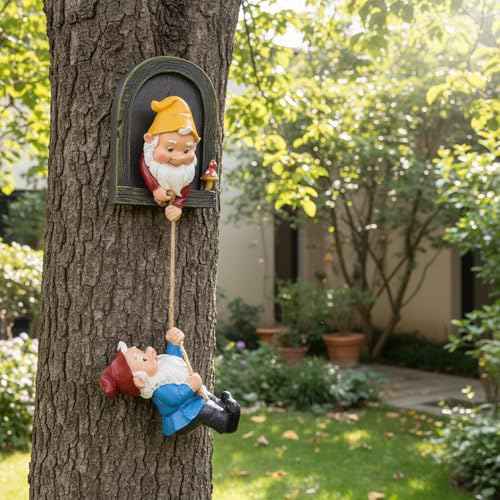 Climbing Gnomes Tree Faces Decor (2 Count)