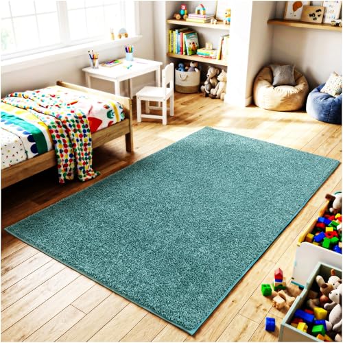Soft & Colorful 6' Round Kids Classroom Area Rug