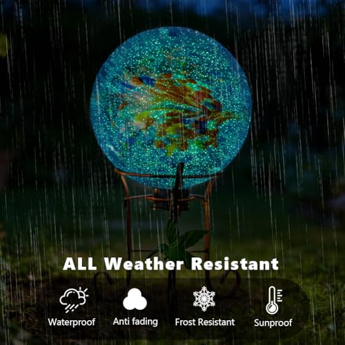 10" Diameter Garden Gazing Balls with Metal Stand for Garden