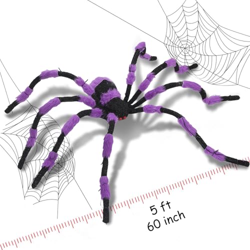 Giant Spider Halloween Decorations (Purple)